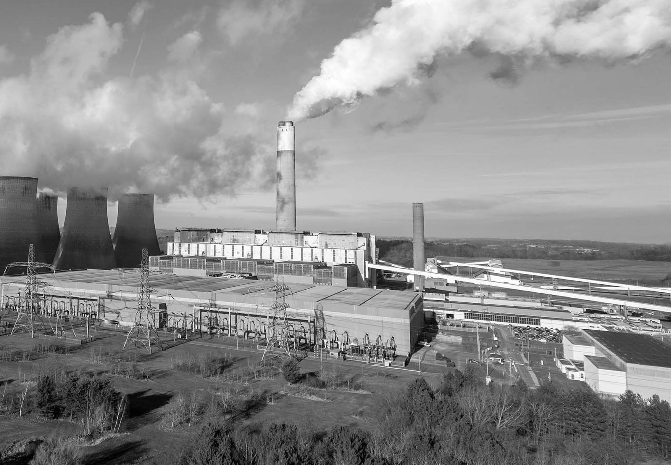 (Photo shoot 0124-021) Ratcliffe Power Station in Nottinghamshire under full load with all 4 turbines running during a cold spell of weather.