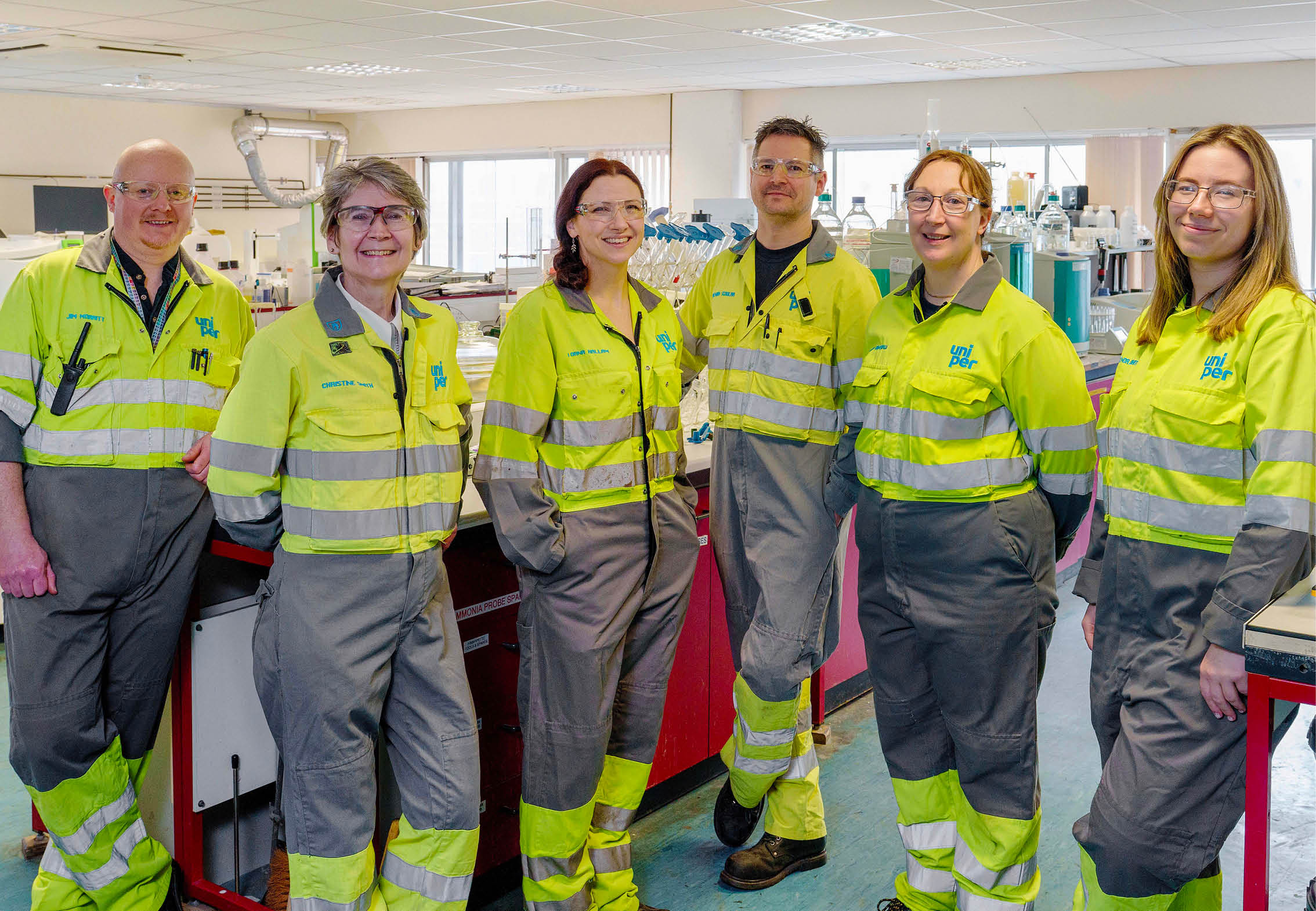 (Photo shoot 0324-047) Ratcliffe Power Station visit Chemistry Lab Team 21.03.2024