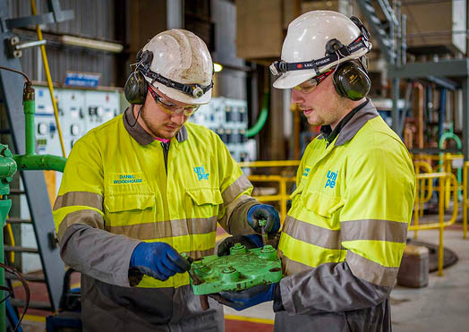 (Photo shoot 0424-026) Ratcliffe on Soar Power Station Turbine Team at the Uniper site in Nottinghamshire. 16/04/2024