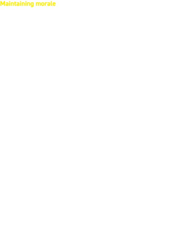 Maintaining morale Chris continued: “It was really important to consider facilities like the canteen, too. The cantee...