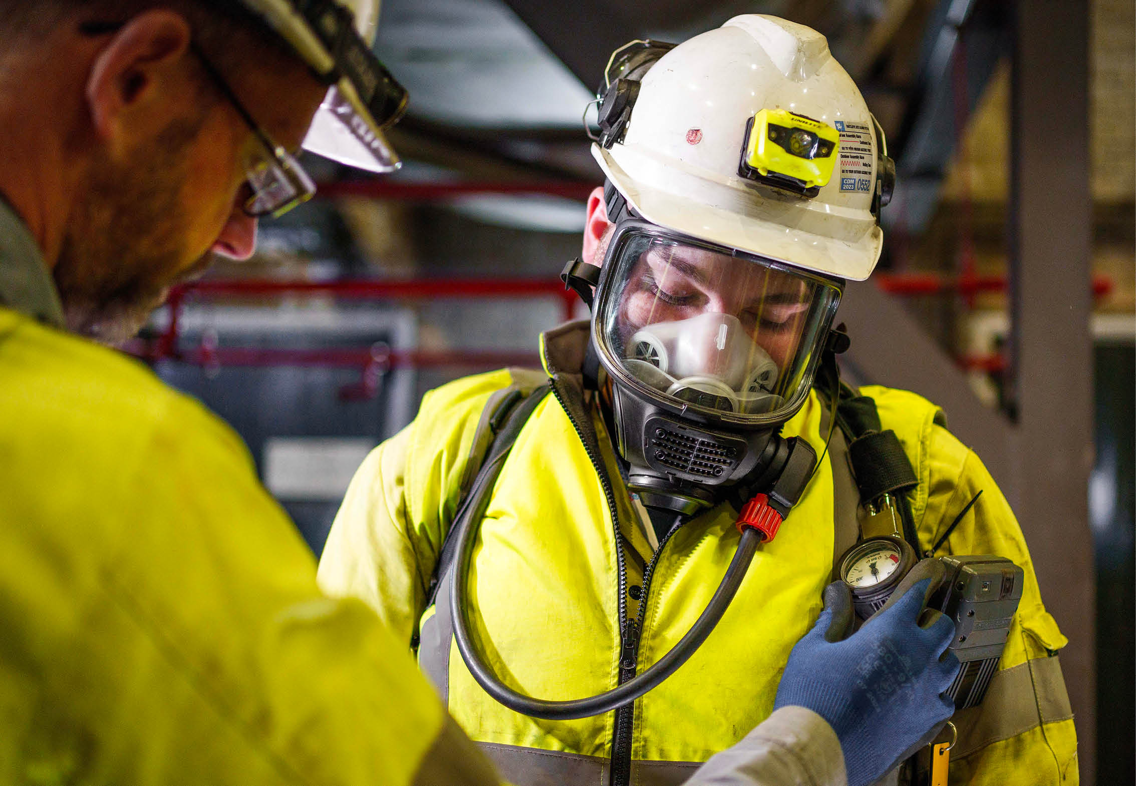 (Photo shoot 0524-059) Ratcliffe Power Station visit 31/5/2024. Confined Space Rescue Team.