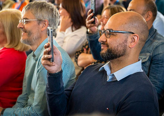 (Photo shoot 0624-022) Ratcliffe Power Station visit 13.06.2024 Ex England Footballer John Barnes visits the Power Station to give a talk to colleageues
